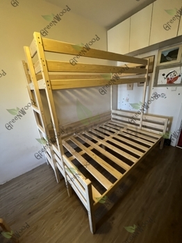 Кровать трёхместная "Семейная" 90х160х200